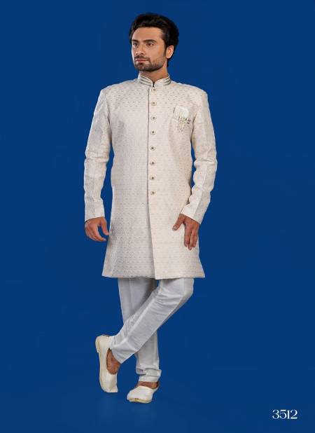 Off White Colour 1646 1 Wedding Wear Mens Indo Western Suppliers In India 3512