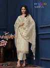 Off White Colour Adriya By Vipul Organza Chiffon Salwar Kameez Suppliers In India 6014