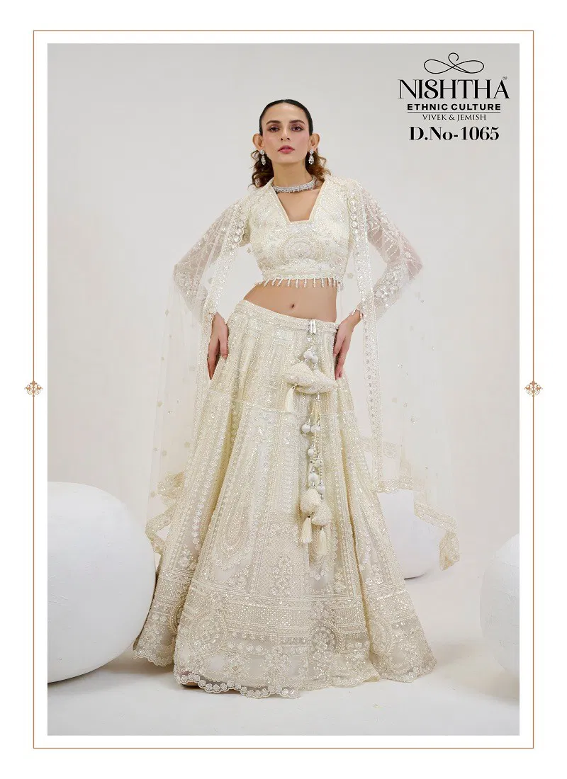 Off White Colour Nishtha Bridal Vol 2 By Nishtha Designer Lehenga Choli Wholesale Online 1065