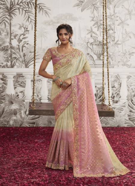 Off White Colour Noor By Sulakshmi Viscose Wedding Wear Designer Saree Catalog 8212