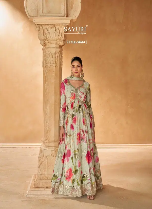 Saanj By Sayuri Wedding Designer Gown With Dupatta Wholesale Shop In Surat