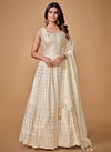 Off White Colour Zoya Vol 2 Arya Wholesale Anarkali Suit Catalog 42002