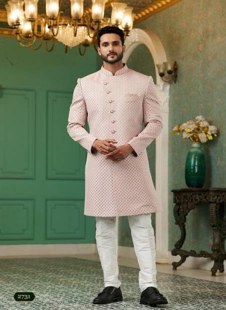 Onion Colour Function Wear Mens Indo Western Wholesale Clothing Distribution In India 2731