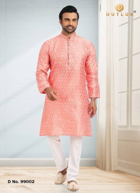 Outluk 99 Onion Pink Colour Casual Wear Wholesale Kurta With Pajama Collection 99002