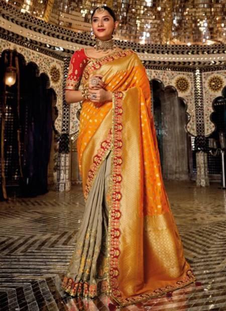 Yellow Color Red Border Chennai Silk Festive Saree - CS67 | Bridal sarees  south indian, Wedding saree blouse designs, Indian bridal outfits