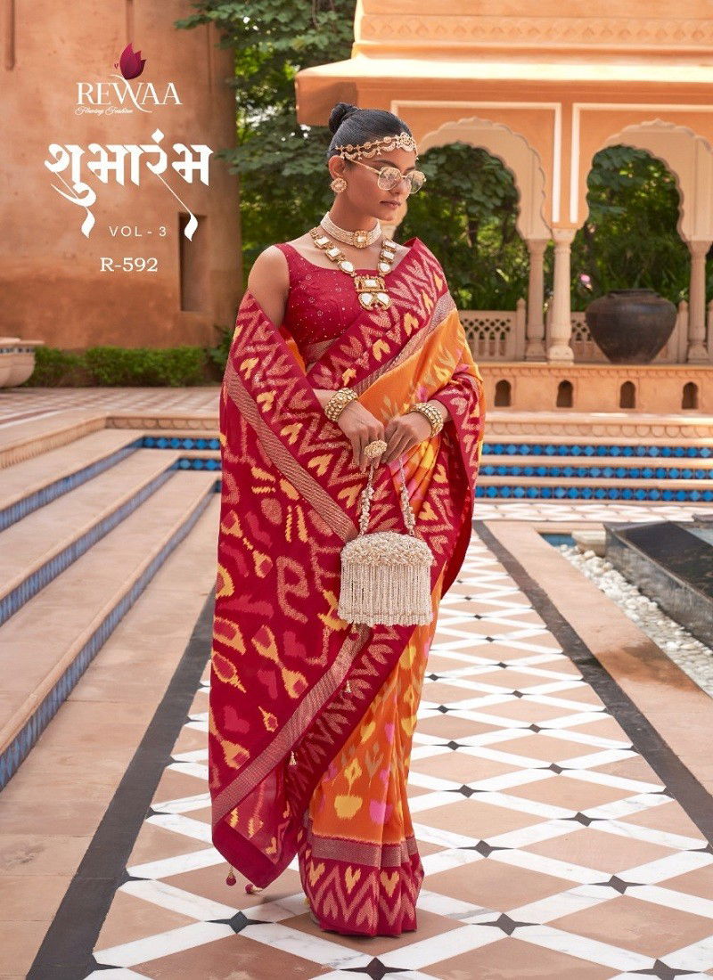 Shumbharambh Vol 3 By Rewaa Printed Saree Catalog