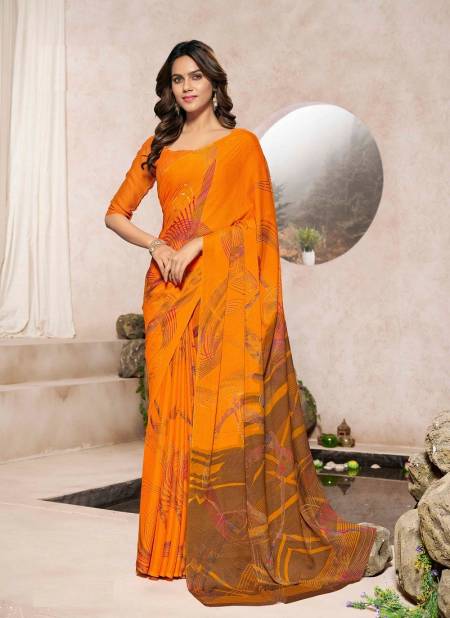 Orange Avantika Silk Vol 2 By Ruchi Daily Wear Saree Catalog 22006 A