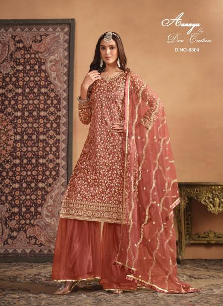 Orange Colour Aanaya Vol 183 By Twisha Designer Wear Sharara Suit Wholesale Shop In Surat 8304