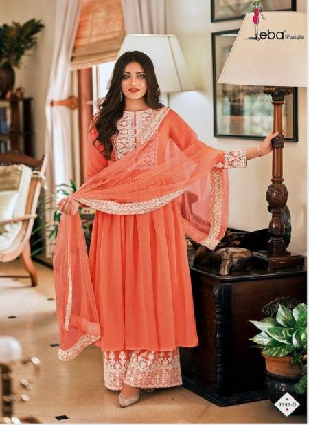 Orange Colour Dil Noor By Eba Designer Salwar Suit Catalog 1343