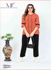 Orange Colour Gattu Vol 2 By Moksh Cotton Short Top Western Catalog 3322