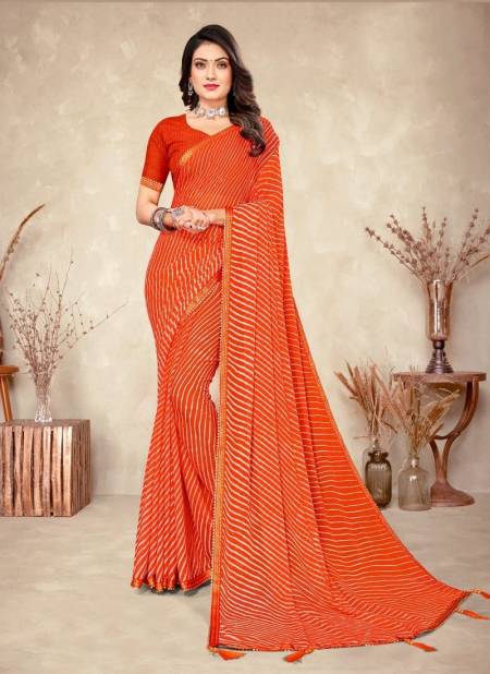 Orange Colour Jalpari Vol 4 By Ruchi Daily Wear Saree Catalog 24401 C