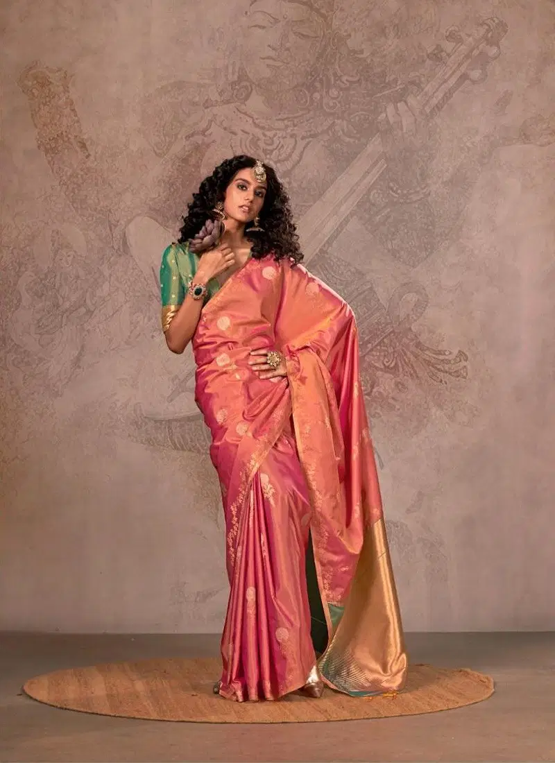 Orange Colour Kirtan By Rajtex Silk Designer Saree Wholesale Price In Surat 403003