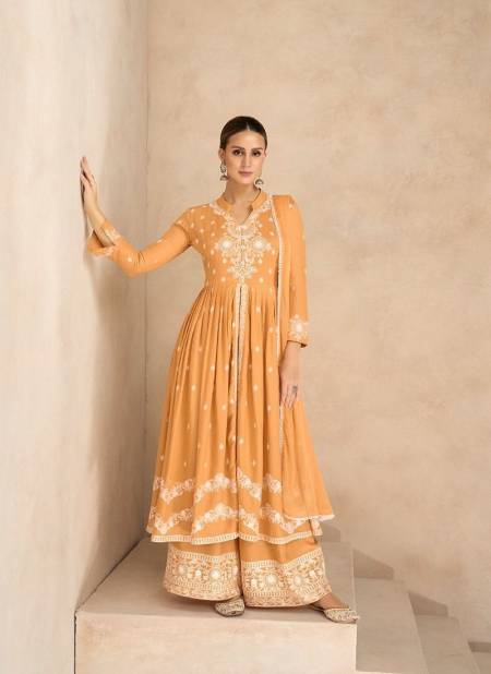Orange Colour Lakhnavi Vol 6 By Vamika Designer Salwar Suit Catalog 1031