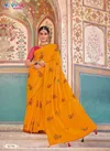 Orange Colour Raj Rani Vol 2 By Vipul Weaving Chiffon Saree Surat Wholesale Market 82704