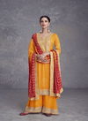 Orange Colour Takshvi By Gulkayra Real Chinon Readymade Suits Suppliers In India 7469