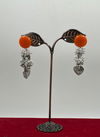 Orange Colour Traditional Wear 768 To 778 Earrings Catalog 769