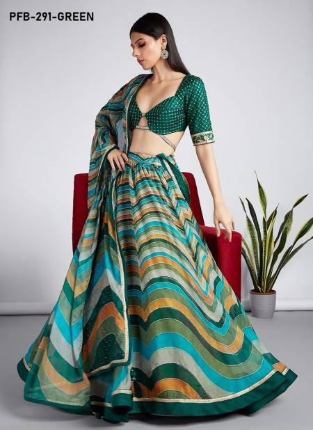 PF 2 All Hit Designs Bridal Lehenga Choli Wholesale Price In Surat PFB-291-Green