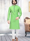 Parrot Green Designer Kurta Pajama 15006