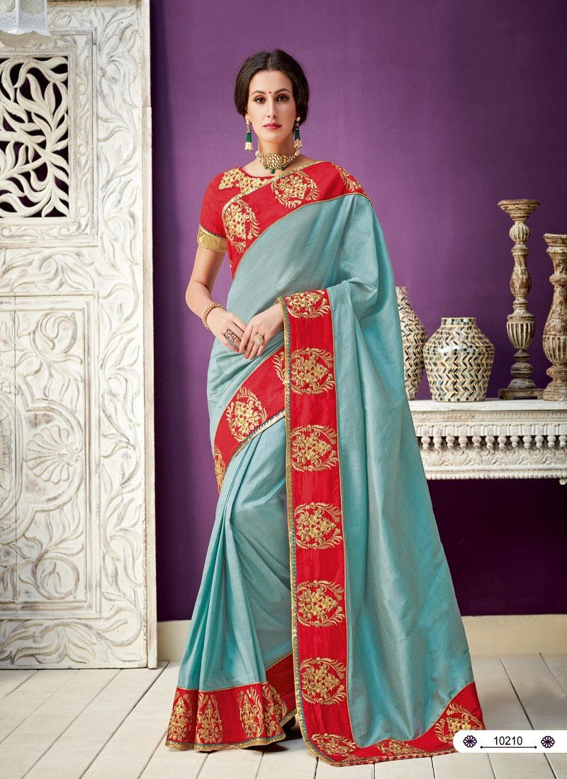 Pastel Blue Colour Norita Vol 1 By Mahotsav Occasion Wear Designer Saree Suppliers In India 10210