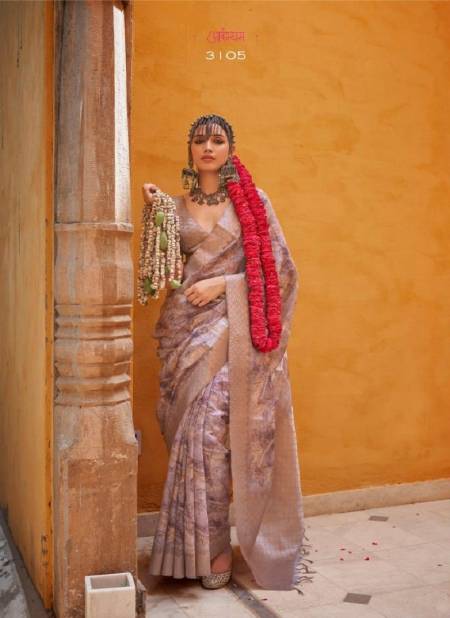 Pastel Colour Kamalam By Kira Tusser Spun Casual Wear Saree Orders In India 3105