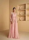 Peach Colour Aarvi By Sayuri Designer Georgette Readymade Suits Wholesale Online 5529
