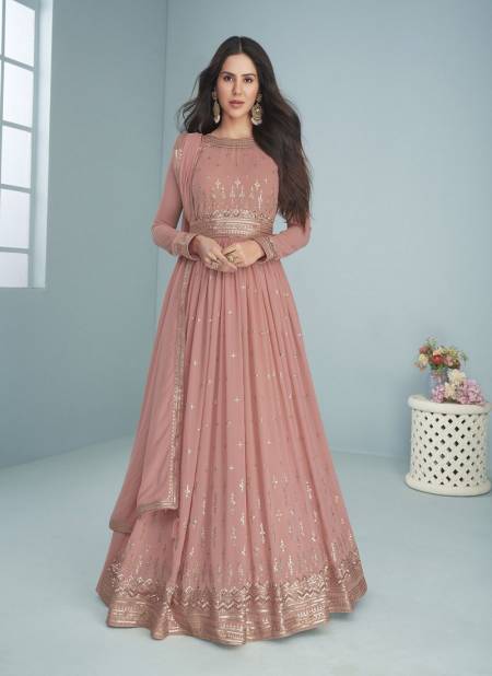 Peach Colour Aashirwad Mogra Wedding Salwar Suit Catalog 9293