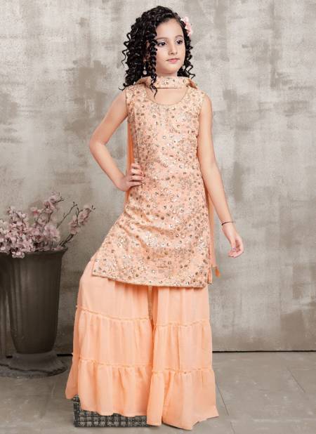Peach Colour Alka Vol 37 Designer Wedding Wear Wholesale Girls Wear 259