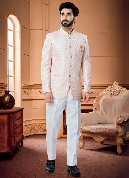 Peach Colour Exclusive Wear Wholesale Jodhpuri Suit Catalog 1662