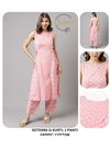 Peach Colour Fiorra SET0000 09 Summer Special Printed Cotton Kurti With Bottom Wholesale Online SET0094