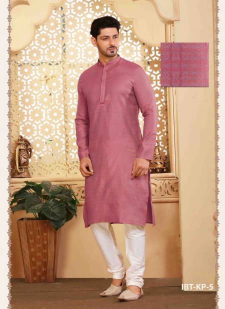 Peach Colour Ibaadat Wholesale Ethnic Wear Mens Kurta Pajama IBT KP 5