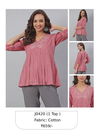 Peach Colour Janasya Ladies Top Catalog 420