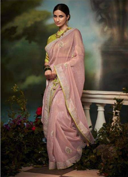 Peach Colour Kajal Vol 2 By Kimora Fancy Wedding Designer Saree Catalog KS 5254