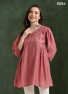 Peach Colour Kiara Vol 2 By Mahotsav Embroidery Chinon Wester Top Suppliers In india T2026