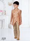 Peach Colour Kids Party Wear Kurta Pajama Catalog 515