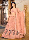 Peach Colour Madhurya Color Edition By Mrudangi Party Wear Lehenga Choli Catalog 1043 D