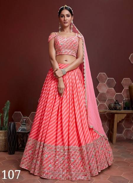 Peach Colour Mandakini Vol 1 By Zeel Clothing Wedding Wear Lehenga Choli Exporters In India 107