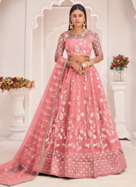Peach Colour Narayani Fashion Designer Wholesale Party Wear Lehenga Choli 2112 B