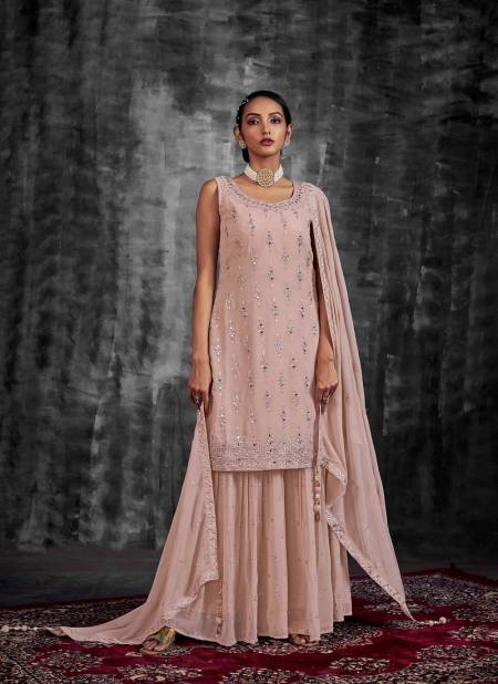 Peach Colour Noorani Saga Vol 6 By Arya Designs Wedding Salwar Suit Catalog 54008