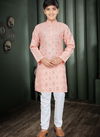 Peach Colour Outluk Kids 8 Kurta Pajama Kids Wear Catalog 801-C
