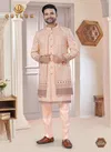 Peach Colour Outluk Wedding Collection Vol 32 Party Wear Mens Indo Western Manufacturers 3208