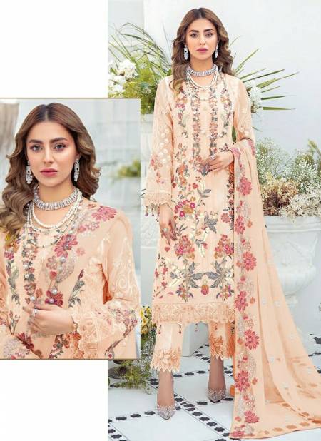 Peach Colour R 432 Colours Ethnic Wear Wholesale Pakistani Suits 432 E
