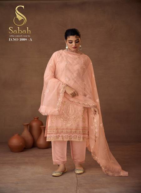 Peach Colour Riya By FK Fashion Readymade Salwar Suit Catalog 1008 A Catalog