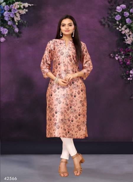 Peach Colour Sasya Vol 2 By Mahotsav Daily Wear Desginer Kurtis Suppliers In India 42566