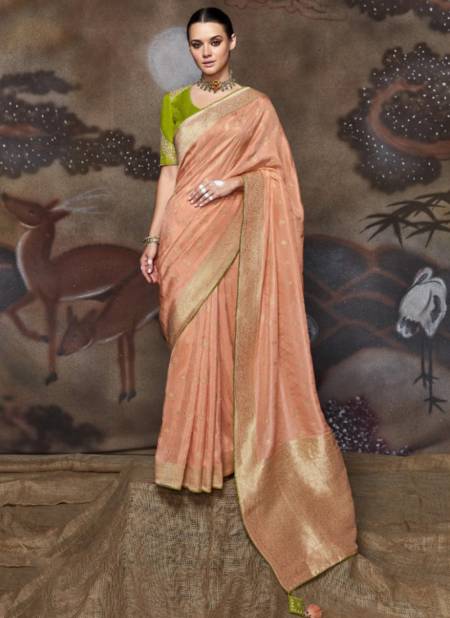Peach Colour Sindhuri Morni Festive Wear Wholesale Silk Sarees 166
