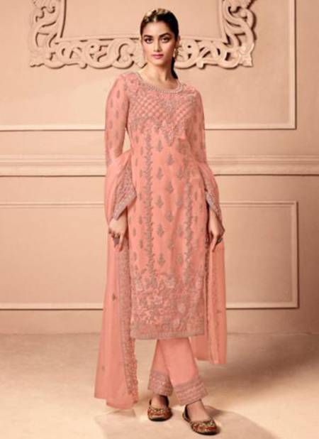 Peach Colour Swati Exclusive Wholesale Designer Salwar Suit Catalog 3501