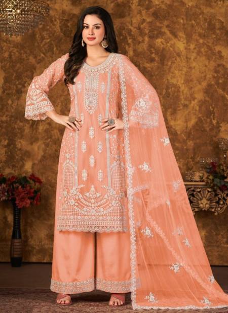 Peach Colour Vaani Vol 30 Festive Wear Wholesale Designer Salwar Suits 304