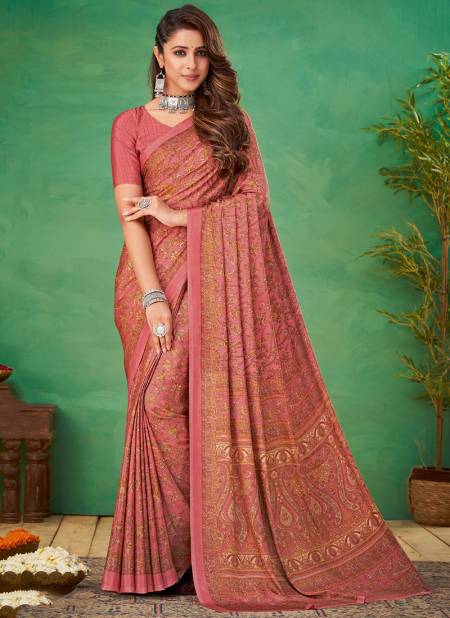 Peach Colour Vivanta Silk 11th Edition Hits Ruchi Wholesale Daily Wear Sarees Catalog 14904 C