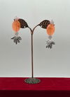 Peach Colour Wedding Wear 829 To 834 Earrings Catalog 830