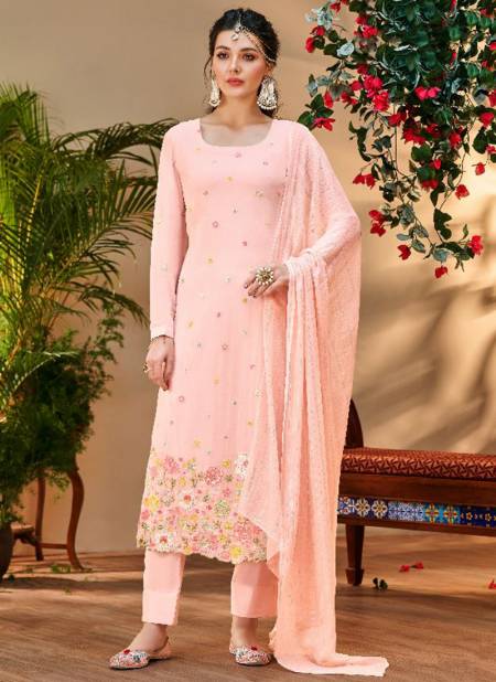 Peach Colour Alankaar By Hotlady 10111 to 10116 Designer Salwar Suits Catalog 10112