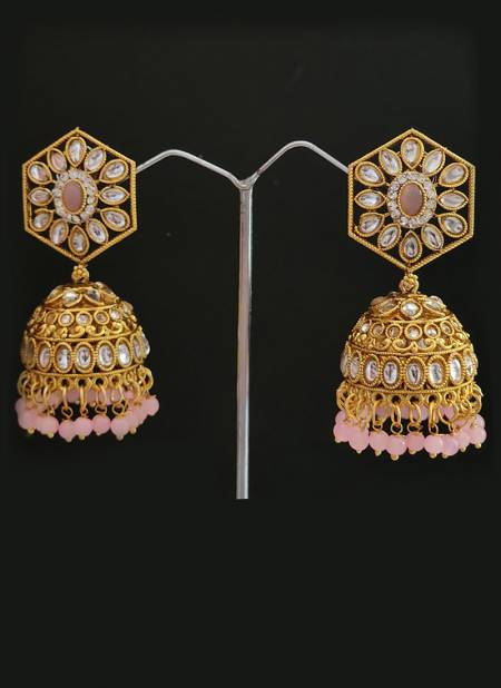Peach Traditional Wear Designer 150 To 161 Earrings Catalog 152